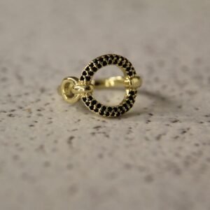 Dark Halo Gold Ring