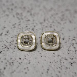 Ivory Geometry Earrings