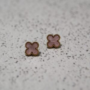 Pink Flowers Earrings