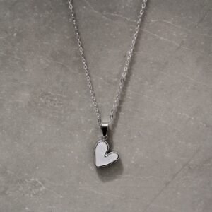 White Heart Pendant