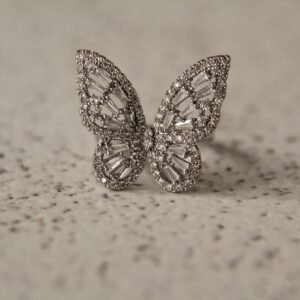 Butterfly White Ring
