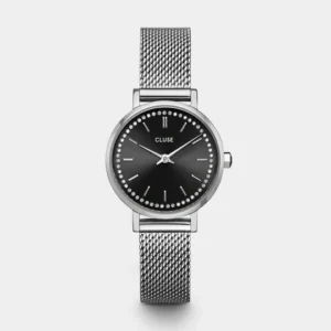 Gift Box La Tétragone Watch Steel, Two-Tone & Double Chain Bracelet, Silver Colour