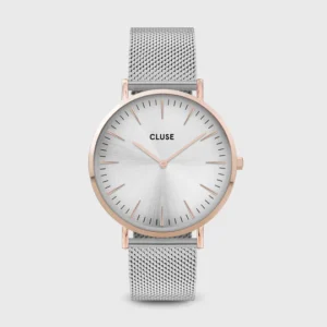 Boho Chic Watch Mesh, Rose Gold Colour, Two-Tone