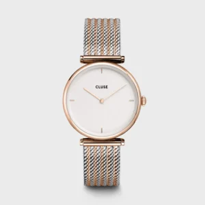 Triomphe Watch Mesh, Rose Gold Colour, Two-Tone