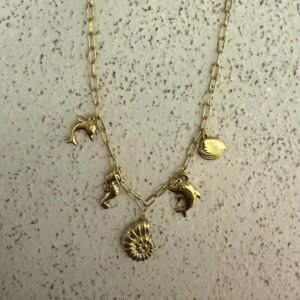 Seafoam Gold Necklace